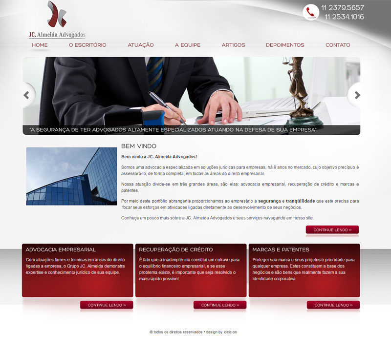 Criação de Sites para Advogados - JC Almeida