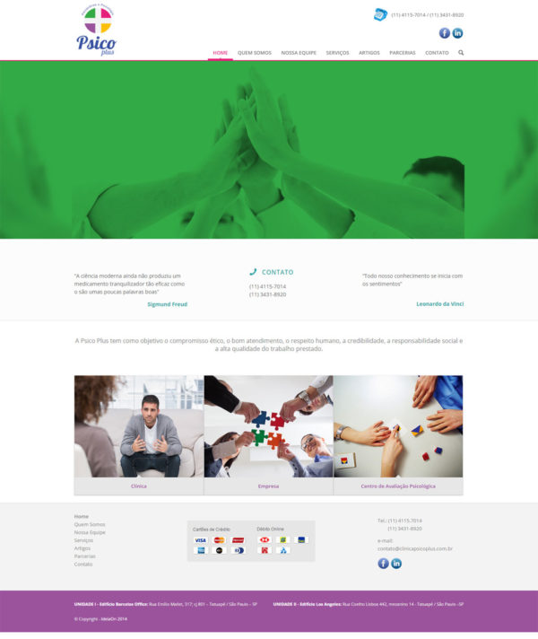 Criação de Sites para Médicos - Psicoplus