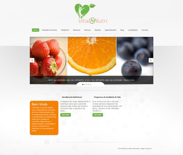 Criação de Sites para Médicos - Vital & Nutri